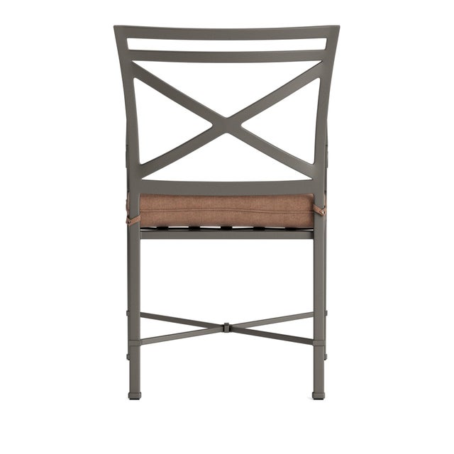 Brown Jordan Brown Jordan Venetian Arm Chair, Mica frame with Fusion Clay fabric For Sale - Image 4 of 11