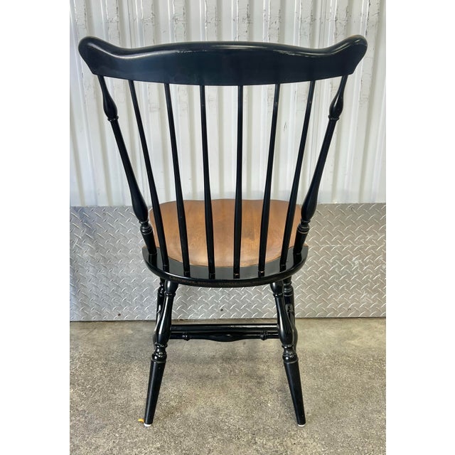 Hitchcock Decorated Fanback Windsor Dining Chairs - Set of 4 For Sale - Image 10 of 12