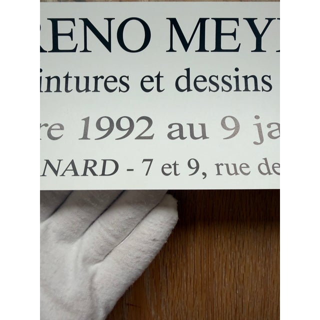 1990s Pedro Moreno Meyerhoff, Peintures Et Dessins, 1992, Exhibition Poster, Printed in France For Sale - Image 5 of 9