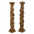 Baroque Antique Pair 17th Century Baroque Carved & Gilded Solomonic Columns Italy 1680 For Sale - Image 3 of 17