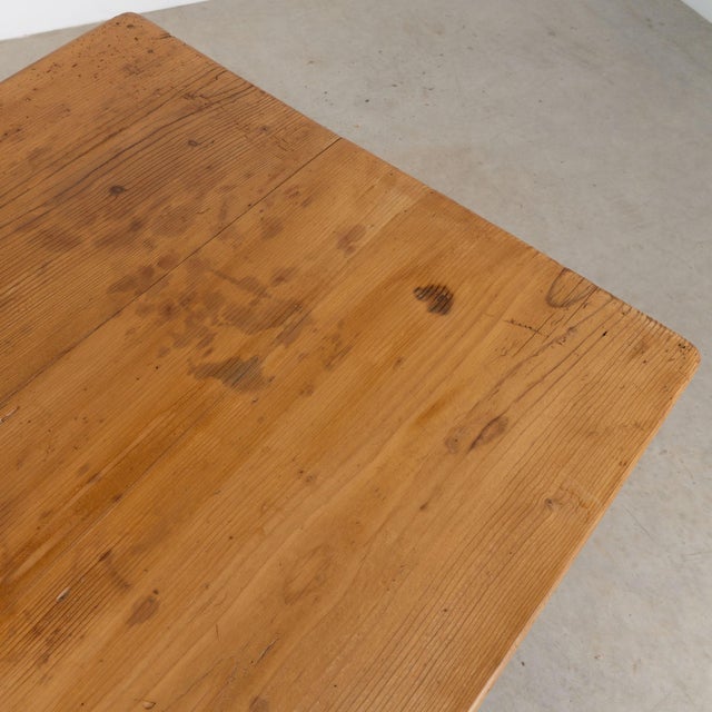 Wood Late 19th Century Hungarian Rustic Pine Side Table With Lower Shelf For Sale - Image 7 of 14