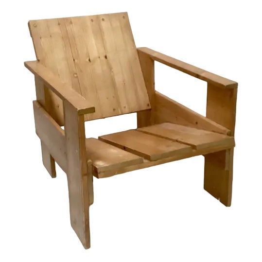 Crate Chair by Gerrit Thomas Rietveld, 1960s For Sale
