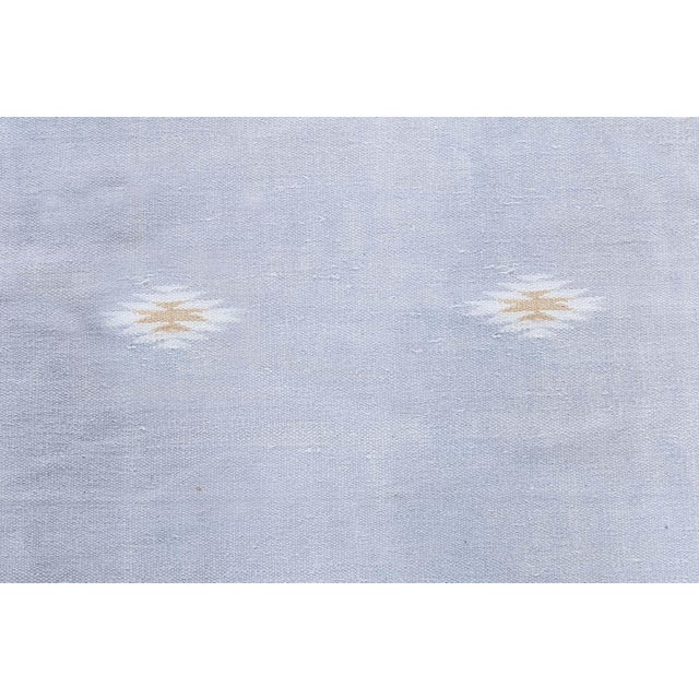 Doris Leslie Blau Mid-Century Indian Dhurrie Soft Beige Flatweave Cotton Carpet For Sale In New York - Image 6 of 9