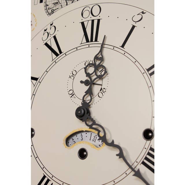 Brown Stickley Colonial Williamsburg Mahogany Grandfather Clock For Sale - Image 8 of 18