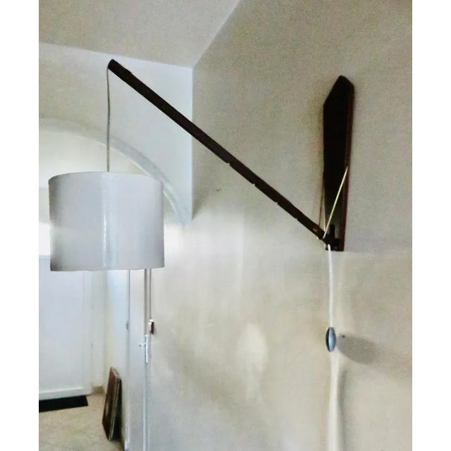 Vintage Danish Articulated Wall Lamp in Teak from Vitrika, 1960 For Sale - Image 3 of 11