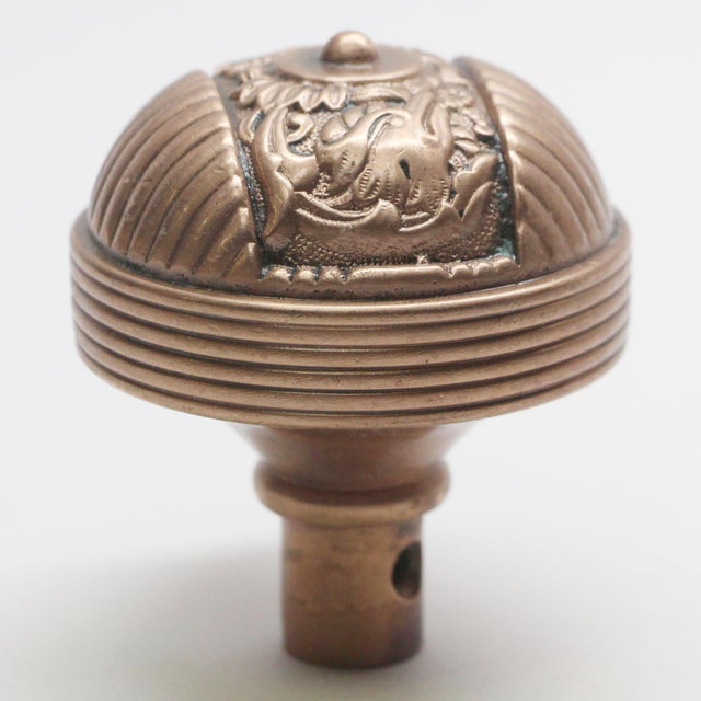 Early 20th Century Antique Italian Renaissance Bronze Columbian Entry Door Knobs For Sale - Image 5 of 6