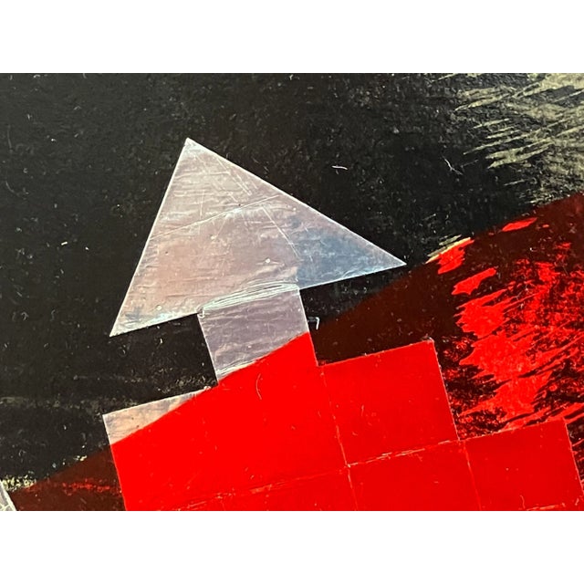 1984 Joe Zucker Abstract Lithograph With Collage- Ponce De Leon's Flagship For Sale - Image 9 of 11