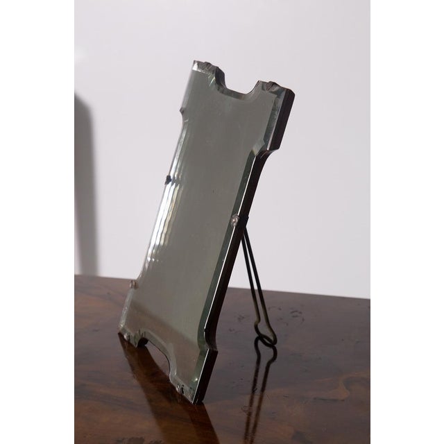 Wood Italian Art Deco Table Mirror, 1940 For Sale - Image 7 of 10