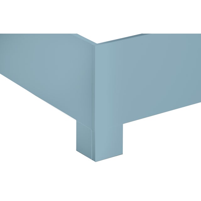 David Francis Ohana Standard Bed Twin Extra Long, Pool Blue For Sale - Image 4 of 4