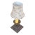 Vintage French Style 1940s Wood Base Candlestick Night Lamp For Sale