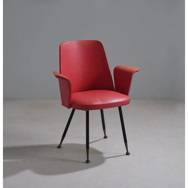 Vintage Italian Desk Chair, 1950s For Sale - Image 9 of 9