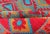 Mid 20th Century Unique and Vibrant Turkish Oushak Rug With Colorful and Bright Diamond Design For Sale - Image 9 of 11
