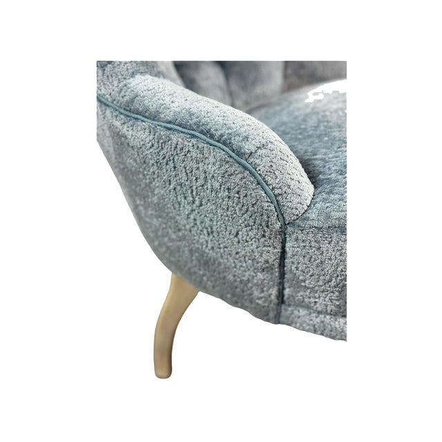 Late 19th Century Light Blue Victorian Chair For Sale - Image 4 of 5