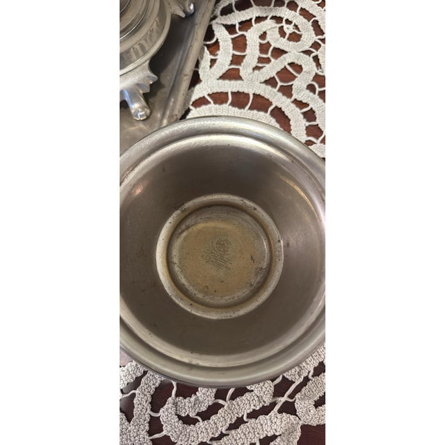 Early 20th Century Antique Batashev Samovar Set Imperial Tula Samovar Set by Batachev Brothers - 4 Piece Set For Sale - Image 5 of 12