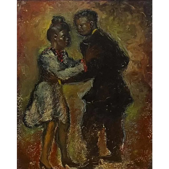 "Swinging Harmony," is an oil painting on canvas by Edgar O'Kiechle. It transports viewers into a lively dance scene...