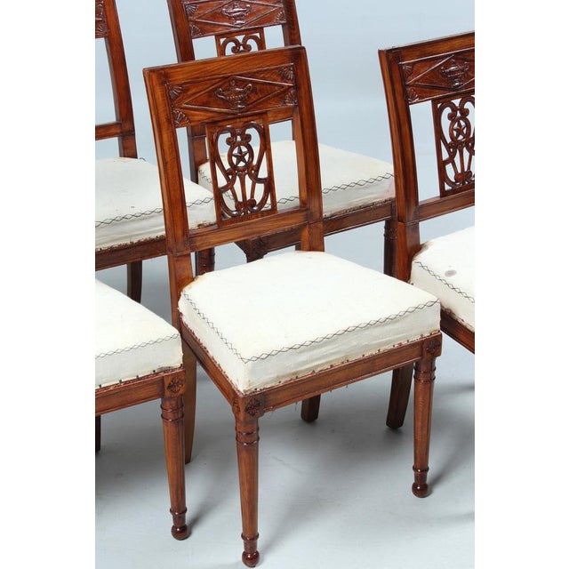 Directoire Dining Chairs, Set of 6 For Sale - Image 9 of 15