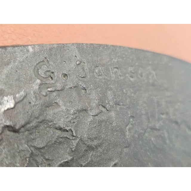 Bronze Figure of Athlete by Gustav Janson, 1960s For Sale - Image 9 of 11