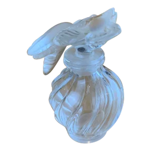 Mid 20th Century Lalique Nina Ricci L' Air Du Temps Perfume Bottle With Frosted Birds Stopper