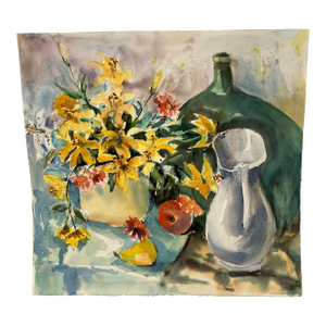 1970s Original Watercolor by Christine Pitman 661
