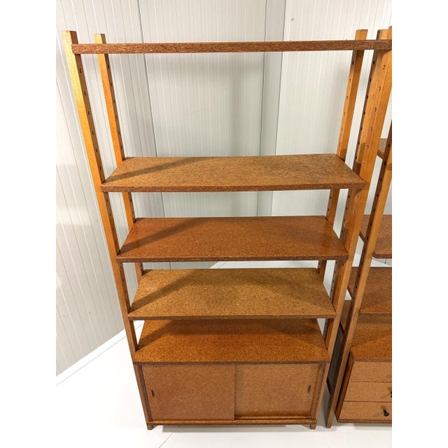 Pressed Wooden Bookcases, 1960s, Set of 2 For Sale - Image 18 of 18