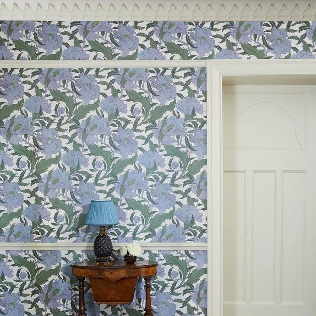 House of Hackney Minerva Wallpaper - Periwinkle, Sample | Chairish