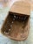 Vintage Large Woven Splint Wood Picnic Basket Double Swing Handle For Sale - Image 11 of 13