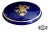 Limoges Oval Trinket Box France Cobalt Blue Porcelain Gold Floral 22k Vintage For Sale