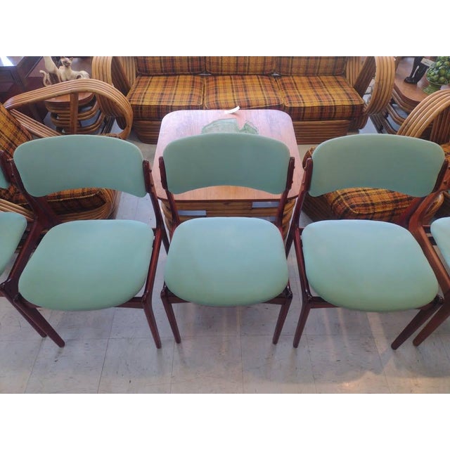Mid-Century Modern 1960s in the Style of Model 49 Rosewood Erik Buch for o.d. Mobler Style Chairs- Set of 6 For Sale - Image 3 of 11