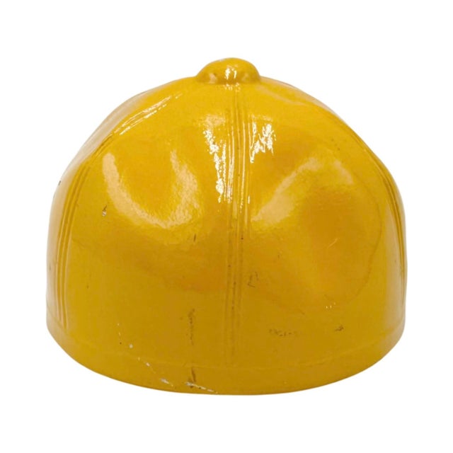 Yellow Vintage Equestrian Jockey Cap Bottle Opener Yellow For Sale - Image 8 of 9