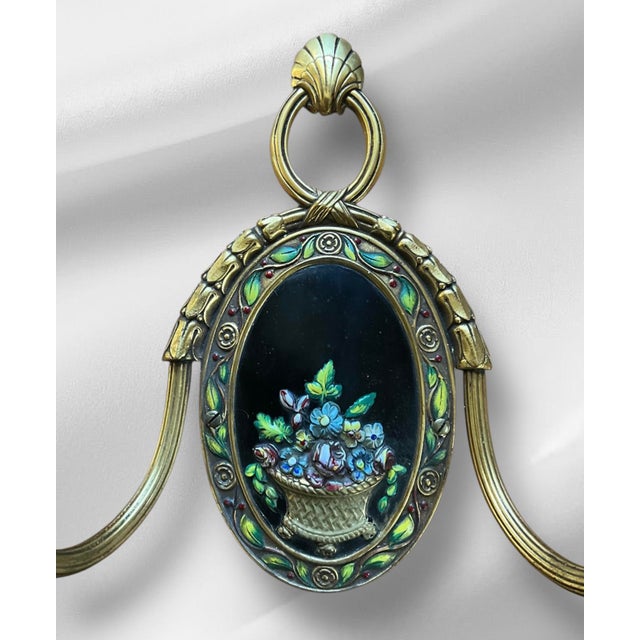 Brass 1920’s e.f. Caldwell & Co. Brass Sconces For Sale - Image 8 of 8