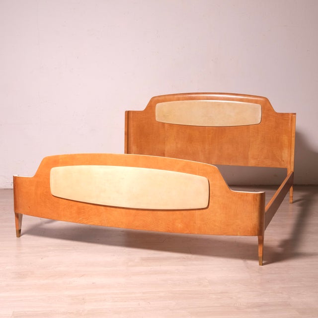 Vintage Double Bed by the Canturini Furniture Association, 1950s For Sale - Image 3 of 18