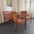 Mid-Century Modern Woven Leather Mahogany Dining Armchairs For Sale - Image 9 of 11