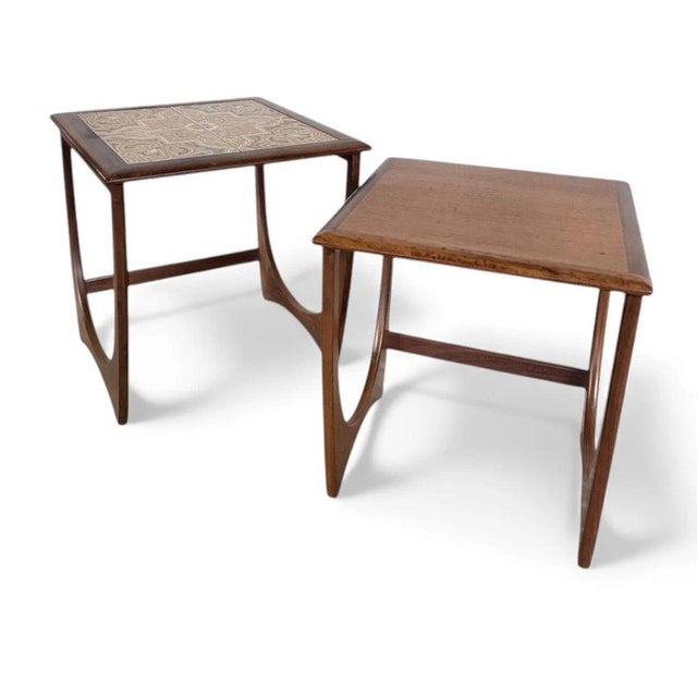 These mid century side tables from g plan are a striking pair designed to elevate any living space with timeless british...