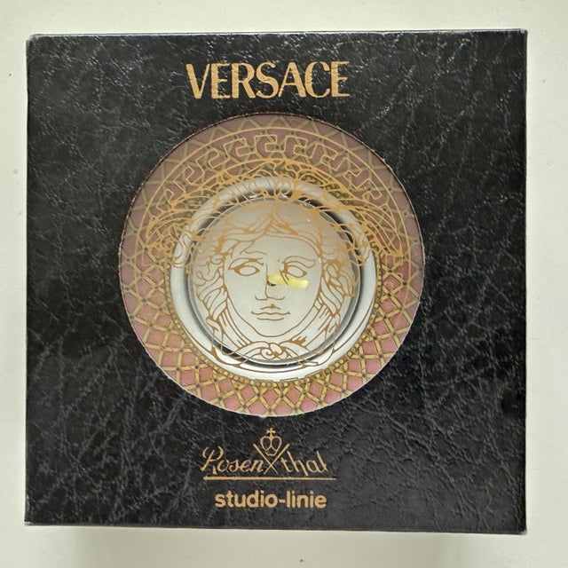 Vintage Tealight Holder by Versace for Rosenthal, 1990s, in Flawless conditions. Designed 1990 to 1999 This piece has an...