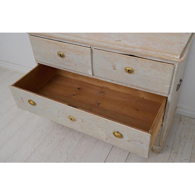 Gustavian Swedish Handmade Chest of Drawers For Sale - Image 10 of 12