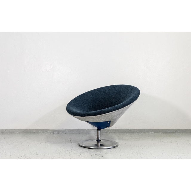 Blue Space Age Cone Lounge Chair, Germany, 1970s For Sale - Image 8 of 14