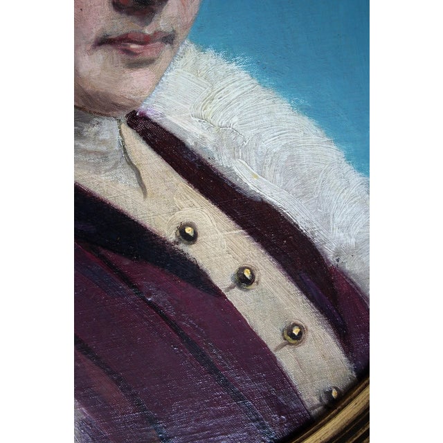 Portrait of Lady with Hat, 1800s, Oil Painting, Framed For Sale - Image 10 of 18