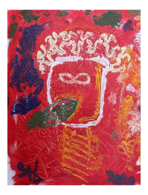 Sax Berlin Born In the Night. Contemporary Neo Expressionist Painting 2010