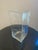 Contemporary Square Glass Flower Vase For Sale - Image 3 of 4