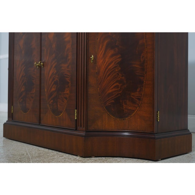 Henkel Harris Mahogany Inlaid Four Door Server Credenza For Sale - Image 11 of 18