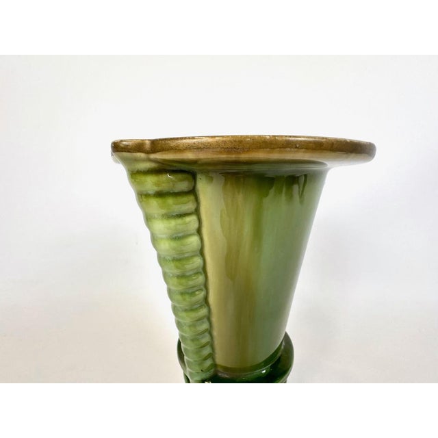 Art Deco Ceramic Vase, 1930s For Sale - Image 6 of 11