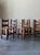 Textile S/6 Early Mission Arts & Crafts Rush Chairs 1900s Michigan Chair Co. For Sale - Image 7 of 8