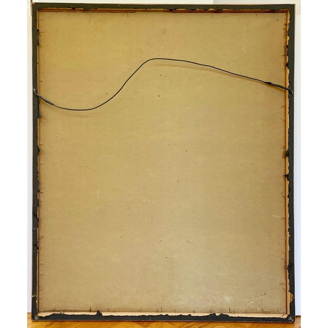 Wood Still Life Sunflowers in a Vase - Attributed to Jean Sardi For Sale - Image 7 of 7