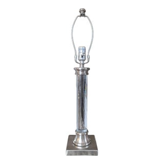 Modern Lucite Column Table Lamp For Sale