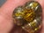 Mid-Century Modern Vogue Retro Mid Century Modern 1960s Pair of Earrings Brutalist Gold Tone With Citrine Ab Crytal, Perfect Condition. For Sale - Image 3 of 6