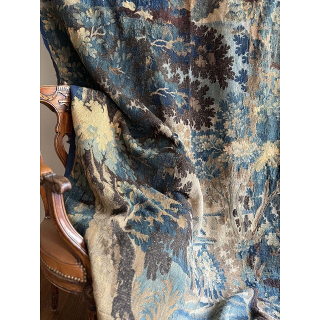 Textile French Antique Tapestry For Sale - Image 7 of 10