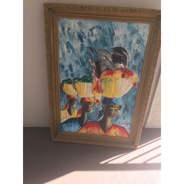 1980s Vintage Jean Michel Painting Chairish