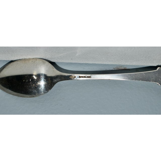 Metal Vintage Sterling Silver Traditional Style Child's Spoon For Sale - Image 7 of 10