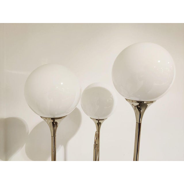 Vintage Chrome Trumpet Floor Lamp by Gaetano Sciolari, 1970s , Italy For Sale - Image 6 of 11