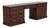Henkel Harris Mahogany Banded Kneehole Credenza For Sale